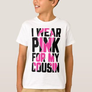 Camiseta Usa Rosa Para Mi Primo Conciencia Sobre El Cáncer 