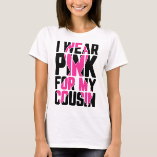 Camiseta Usa Rosa Para Mi Primo Conciencia Sobre El Cáncer