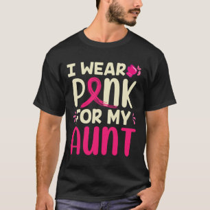 Camiseta Usa Rosa Para Mi Tía Mi Tía De Cáncer De Mama