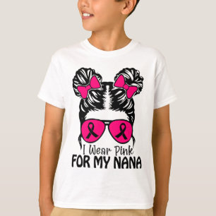 Camiseta Usa Rosa Para Mis Chicas Nana Messy Bun Toddler Pi