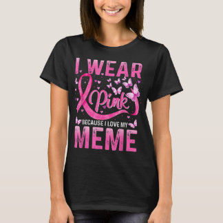Camiseta Usa Rosa Porque Amo El Cáncer De Mama De Mi Memo A