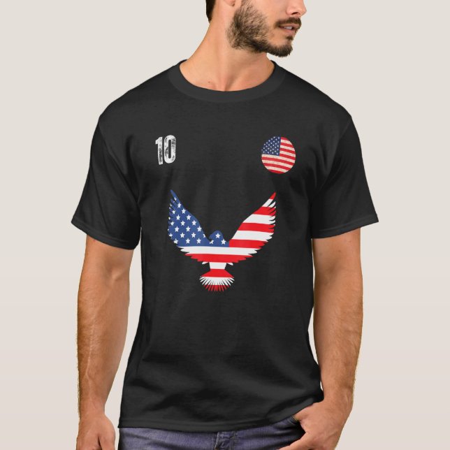 Camiseta USA Soccer American Football USA Soccer Eagle (Anverso)