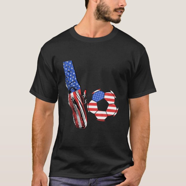 Camiseta USA Soccer Ball Soccer USA American (Anverso)