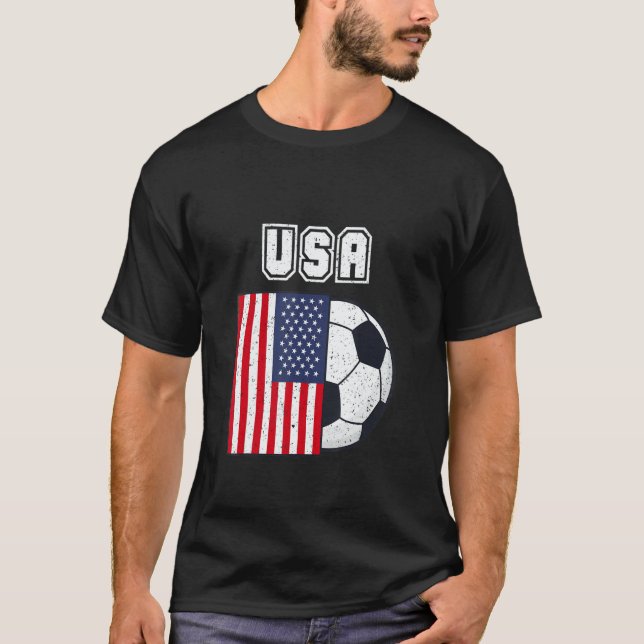 Camiseta Usa Soccer Team Flag (Anverso)