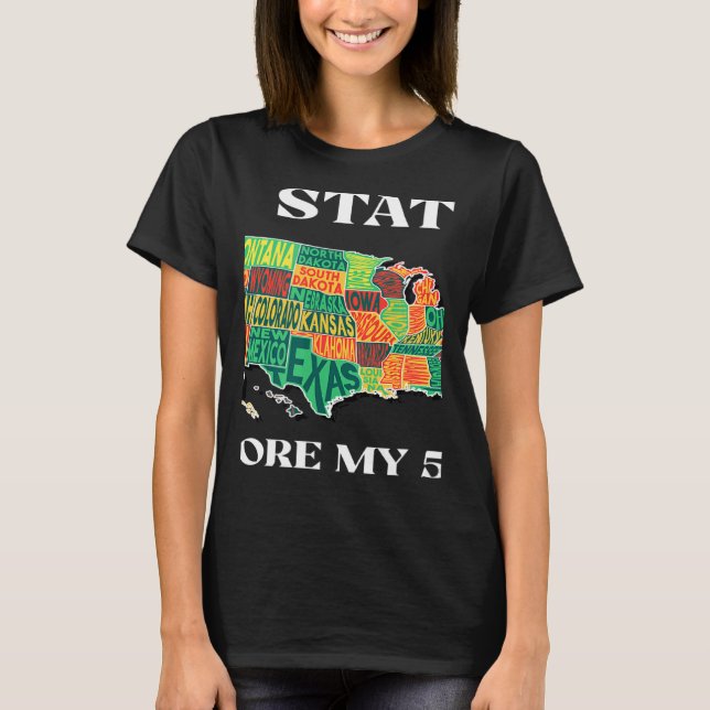 Camiseta USA Travel  Visit 50 States Map 1 (Anverso)
