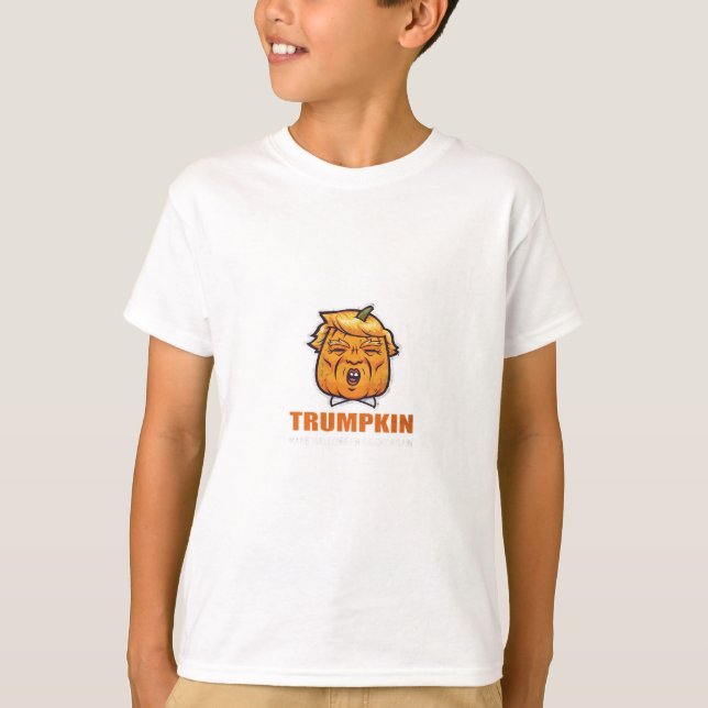 Camiseta Usa Trumpkin Hizo Que Halloween Fuera Grande De Nu (Anverso)