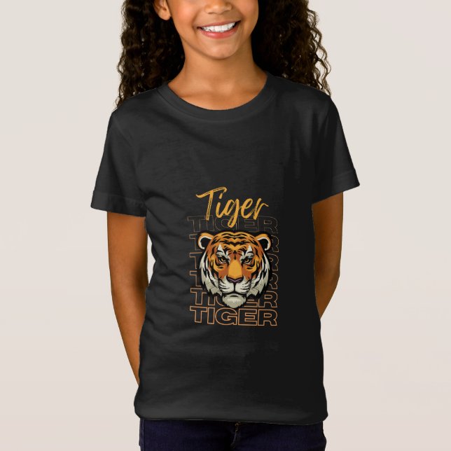 Camiseta Usa tu animal salvaje favorito, TIGER (Anverso)