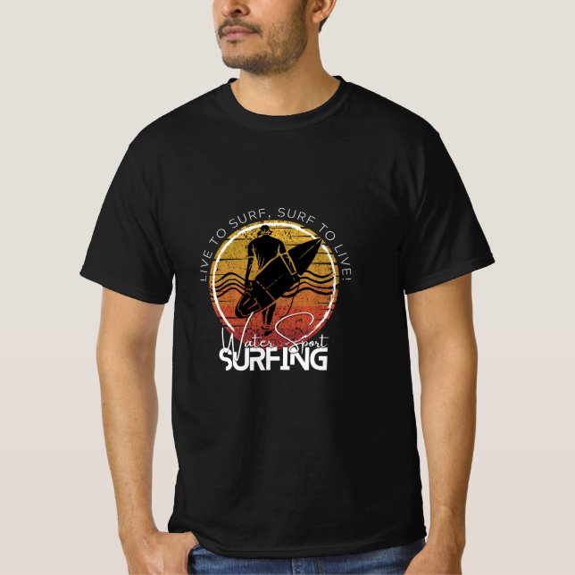 Camiseta Usa tu deporte acuático, surf (Anverso)