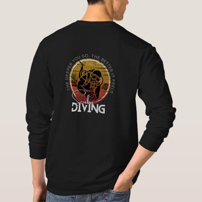 Camiseta Usa tu hobby extremo, buceo Scuba (Reverso)