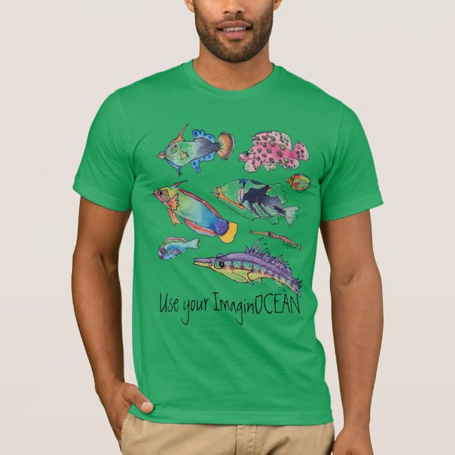 Camiseta Usa tu pez ImaginOCEAN (Anverso)