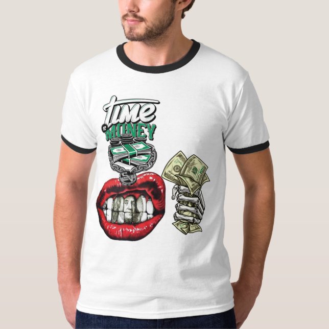 Camiseta "Usa Tu Riqueza, Define Tu Estilo". (Anverso)