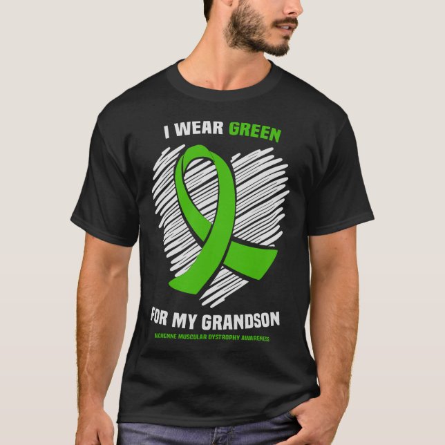 Camiseta Usa Una Abuela Verde Duchenne Distrofia Muscular A (Anverso)