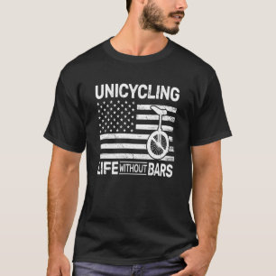 Camiseta USA Unicycling Life without Bars monocycl