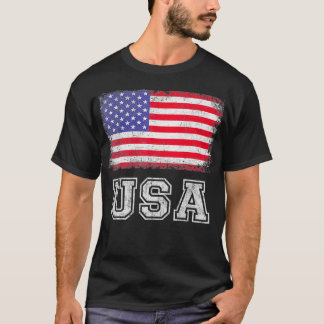 Camiseta USA US Flag Patriotic 4th Of July America