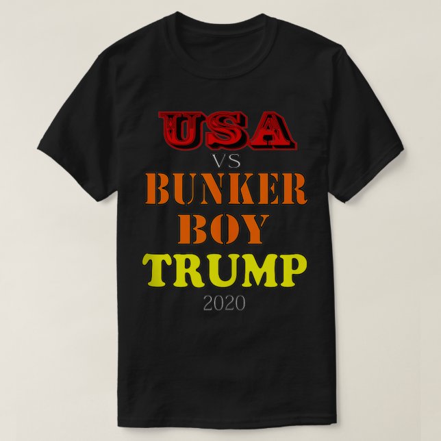 Camiseta USA vs Bunker Boy Trump 2020  (Diseño del anverso)