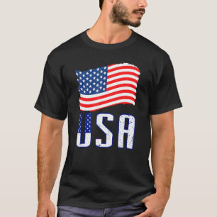 Camiseta Usa Women Men Kids Patriotic American Flag July 4