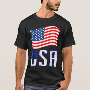 Camiseta Usa Women Men Kids Patriotic American Flag July 4