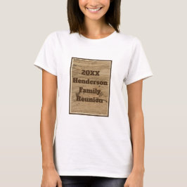 Camiseta Usable Reunión Familiar Keepsake Rustic Brown
