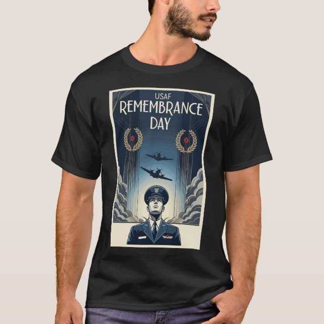 Camiseta USAF Art Deco T-Shirt Remembrance Day Edition (Anverso)