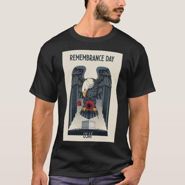 Camiseta USAF Art Deco T-Shirt Remembrance Day Edition (Anverso)