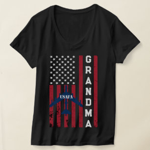 Camiseta Usafa Merch Orgullosa Fuerza Aérea Mamá Esposa Mam