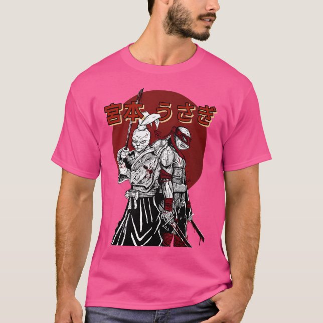 Camiseta Usagi Yojimbo Con Tortuga Ninja (Anverso)