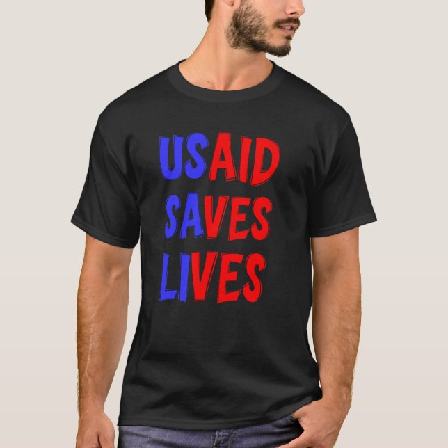 Camiseta USAID salva vidas (Anverso)