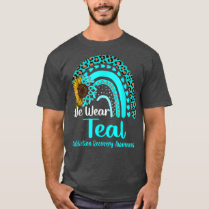 Camiseta Usamos Adicción Verde azulada Recuperación Concien