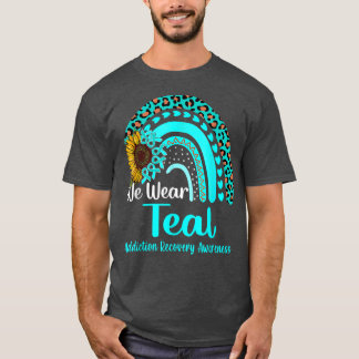 Camiseta Usamos Adicción Verde azulada Recuperación Concien