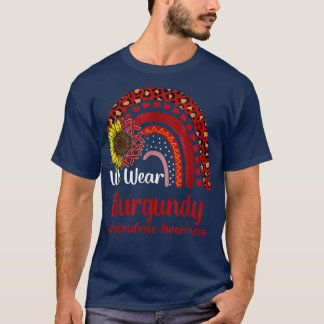 Camiseta Usamos Amiloidosis Borgoña Conciencia Arcoiris