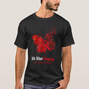 Camiseta Usamos anemia de células de enmalle de Borgoña per