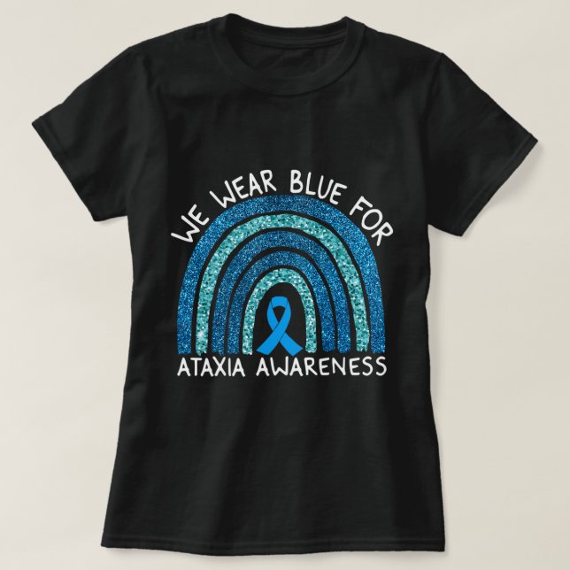 Camiseta Usamos Azul Para Concienciación Ataxia Regalo Arco (Diseño del anverso)