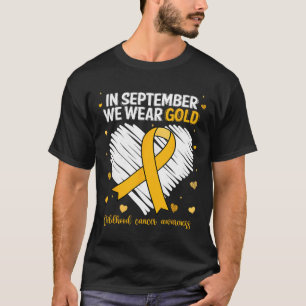 Camiseta Usamos Cáncer Infantil Gold Awareness Gold Ribbo