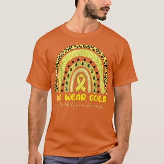 Camiseta Usamos Cinta Dorada Consciente del Cáncer Infantil