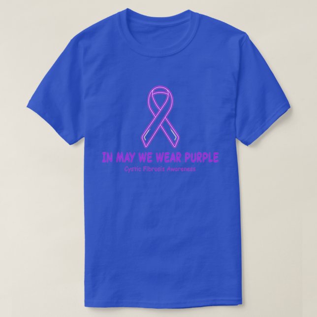 Camiseta Usamos Conciencia De Fibrosis Quística Púrpura (Diseño del anverso)