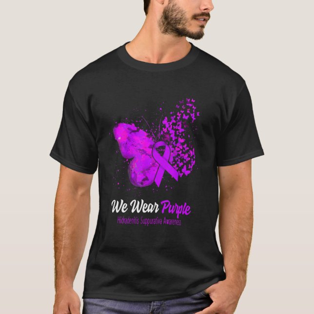 Camiseta Usamos Conciencia Purple Hidradenitis Suppurativa (Anverso)