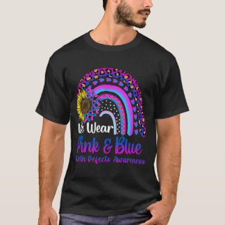 Camiseta Usamos Defectos De Nacimiento Rosa Y Azul Lluvia D
