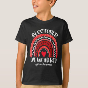 Camiseta Usamos Dilexia Roja Mes De Conciencia Dyslexia Boh