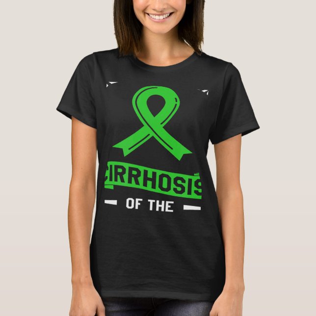 Camiseta Usamos El Verde Para La Cirrosis De La Conciencia  (Anverso)