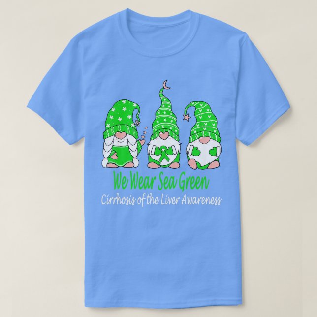 Camiseta Usamos el verde para la cirrosis de la conciencia  (Diseño del anverso)
