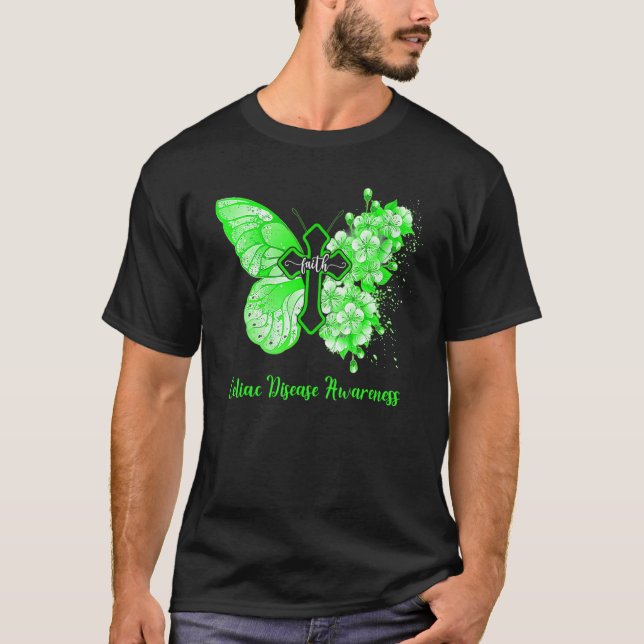 Camiseta Usamos Fragmento Floral De Sensibilización Sobre E (Anverso)