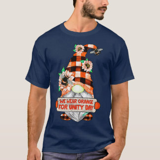 Camiseta Usamos Gnome Naranja Para El Día De La Unidad Sé A