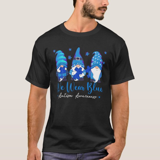 Camiseta Usamos Gnomes Graciosos De Conciencia Sobre El Aut (Anverso)