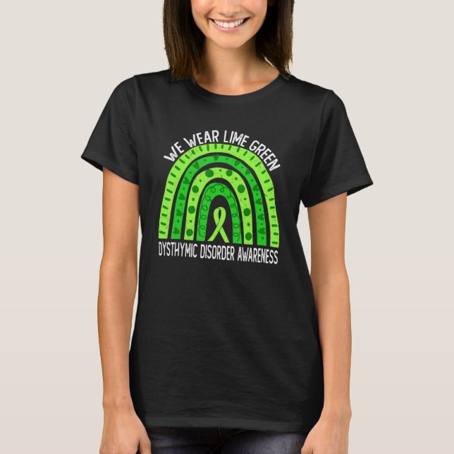 Camiseta Usamos Lime Green Para Los Awarenes Del Trastorno  (Anverso)