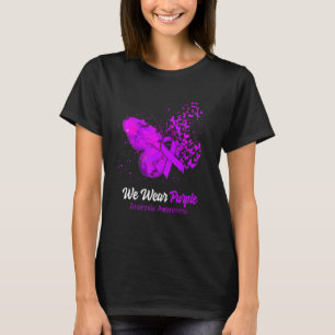 Camiseta Usamos Mariposa Morada Anorexia Conciencia