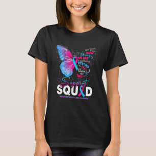 Camiseta Usamos Mariposa Rosa Y Azul Para El Embarazo