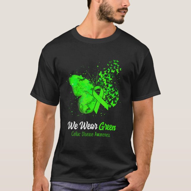 Camiseta Usamos Mariposa Verde Para Sensibilizar Sobre Enfe (Anverso)