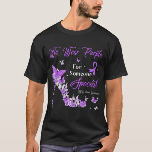 Camiseta Usamos Mariposas Púrpura Retorno Síndrome Concienc