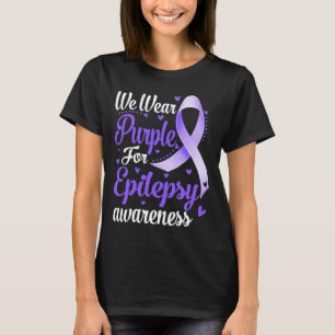 Camiseta Usamos morado para la conciencia de la epilepsia