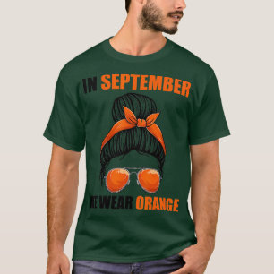 Camiseta Usamos Naranja En Septiembre Mujeres Camisas Leuce